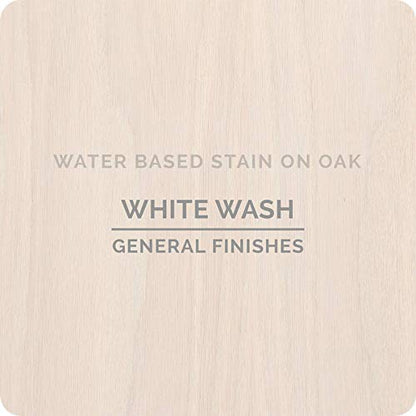 General Finishes Water Based Wood Stain, 1 Quart, Whitewash - color: Whitewash, size: 1 Quart