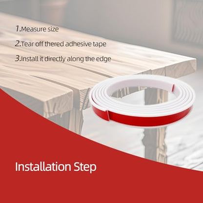 U-Shape Plywood Edge Banding - 3/4" Edge Protector, Self-Adhesive Trim for Veneer, Furniture, Countertop, Table, Sheet Metal - White, 20Ft - size: 3/4inch (20Ft)