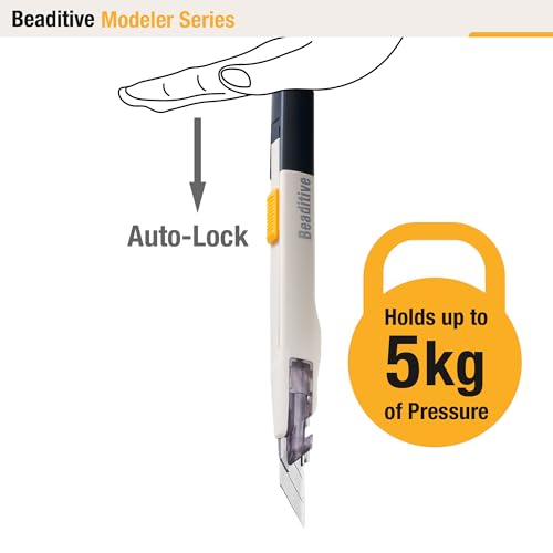 Beaditive High Precision Detail Craft Knife with 10 Blades - 30 Degree Blade Utility Knife - Art, Craft, Model Making - style: 1 Knife, 10 Blades