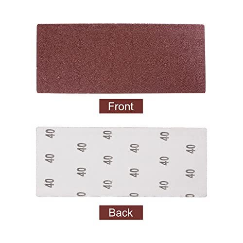 uxcell 10 Pcs 40 Grit Sandpapers 9" x 3.7" Aluminum Oxide Sanding Sheets Hand Sander Papers for Wood Furniture Finishing - style: 40 Grit