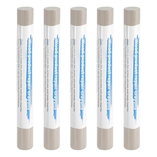 HARFINGTON 5pcs Wood Filler Sticks Wooden Wax Touch Up Furniture Repair Crayons for Scratch Hole Wood, Deep Lilac - color: Deep Lilac