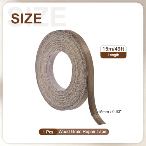 uxcell 0.6" x49 ft Veneer Edge Banding, Pre-Glued Iron on, Black Walnut - color: Black Walnut, size: 0.6" x 49 ft