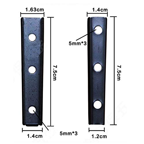 6 Pair Concealed Headboard Panel Wall Fixing Brackets, Interlocking Wall Hangers Furniture Connector, Universal Metal Sectional Sofa Interlocking Furniture Connector for Sofa, Bed, Furniture
