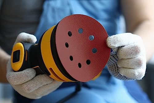 Starbond 5 Inch 8 Hole Sanding Discs, 100 Pack Hook and Loop Sandpaper Set - size: 100 Pack