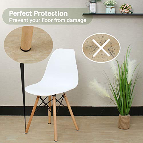 uxcell 70pcs Furniture Pads Round 3/4" Self-stick Non-slip Anti-scratch Felt Pads Floors Protector Dark Brown - size: 19 x 5mm