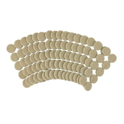 Smart Surface 8727 Heavy Duty Self Adhesive Furniture Felt Pads 1-Inch Round Oatmeal 160-Piece Value Pack in Resealable Bag - color: Beige