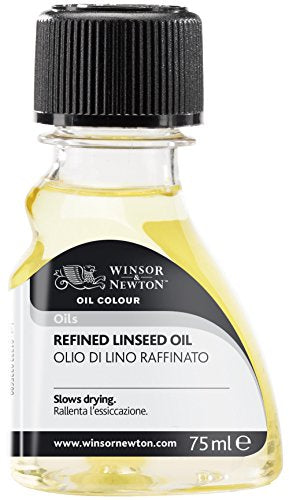Winsor & Newton, Oil Medium, Refined Linseed Oil, 75 ml (Pack of 1) - style: Refined Linseed Oil