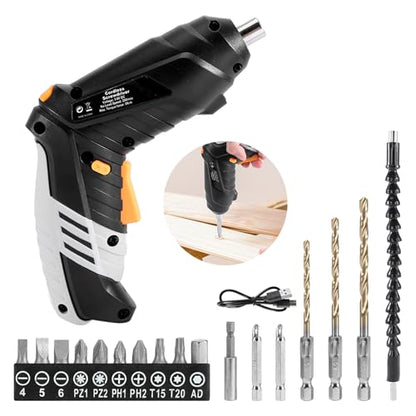 3.6V Cordless Electric Screwdriver Set, Mini Screwdriver Drill Set