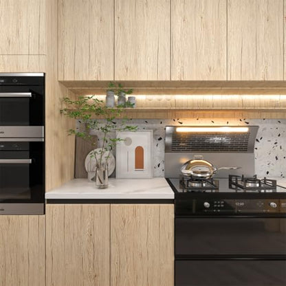 Wood Wallpaper Oak Wood Grain Contact Paper for Countertop197in16in - size: 15.7" x 197"