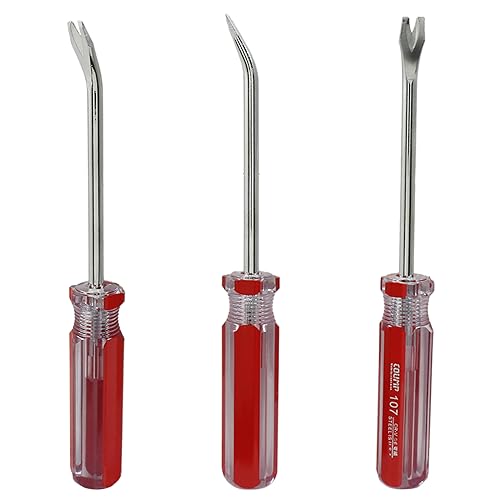 Bonsicoky 3 Pcs Tack Lifter Nail Puller(Red) - color: Red