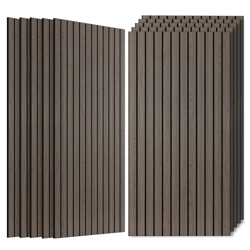 Acoustic Panels,10 Pack 47.2”x23.6” Soundproof Wall Panels,Walnut - color: Walnut, size: 10 PACK