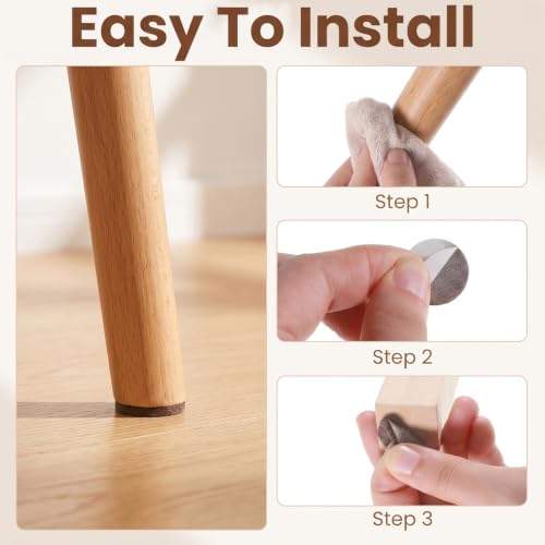150 Pcs Felt Pads for Chair Legs, Self Adhesive Chair Felt Pad