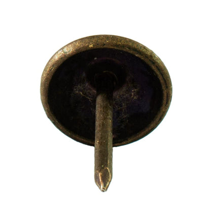 100-Pack Upholstery Tacks - 7/16 inch Decorative Furniture Nails for Chairs, Headboards, and DIY Decor - Dark Antique Brass Heavy Duty Furniture Pins - DX0511DAB