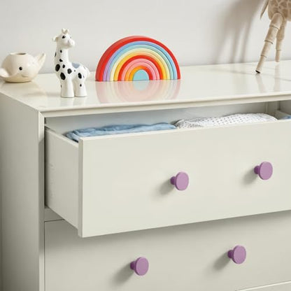 Ravinte Cabinet Knobs, 10 Pack Purple Dresser Drawer Pulls, 1-1/5 Inch - color: Purple