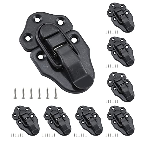 Duckbill Hasp Latches, Small Toggle Box Latches, Oil Rubbed Bronze, 8 Pack - color: Oil Rubbed Bronze, size: 8 Sell Pack
