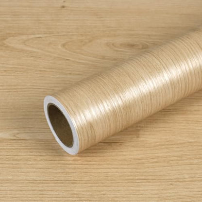 VEELIKE Blonde Oak Wood Contact Paper Wood Wallpaper Peel and Stick - size: 15.7" x 118"