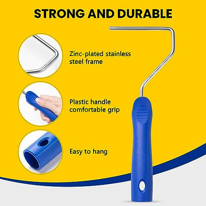 Mister Rui Paint Roller Kit, 16 Pack, 4 Inch Microfiber Paint Rollers - size: 1 Count (Pack of 16)