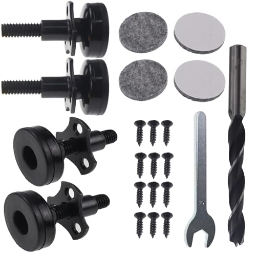 3/8"-16 Thread Adjustable Leveling Feet, Heavy Duty Furniture Feet Levelers with T-Nut Kit Floor Protect for Sofa Cabinet Table Chair Furniture Leg 4 Pack - size: 4 Pcs