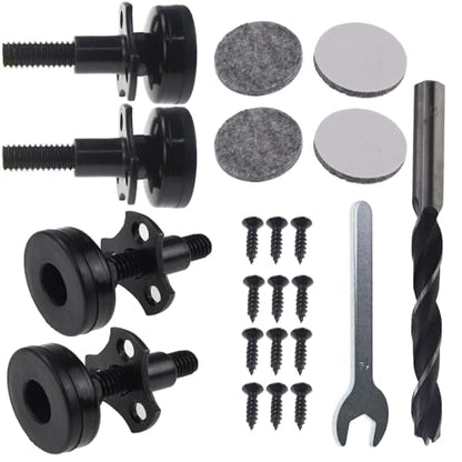 3/8"-16 Thread Adjustable Leveling Feet, Heavy Duty Furniture Feet Levelers with T-Nut Kit Floor Protect for Sofa Cabinet Table Chair Furniture Leg 4 Pack - size: 4 Pcs