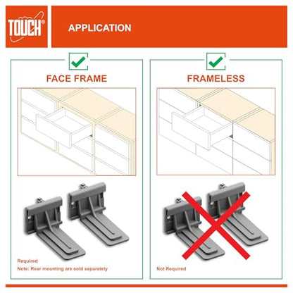 Undermount Drawer Slides 21 Inch, Soft-Close, for 1/2 and 5/8 Inch Drawer Panels, 1 Pair, Concealed Bottom Mount, 75 lb Capacity, 3D Adjustable, Cold-Rolled Steel - color: SOFT-CLOSE, size: 21 Inch