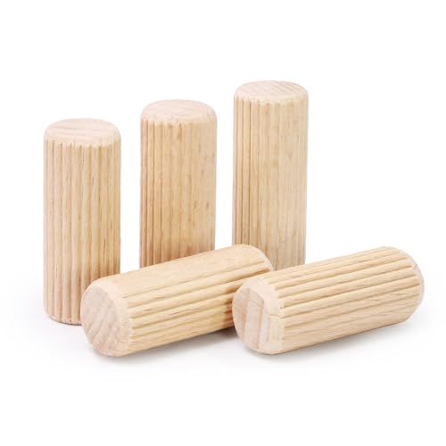 1/2" x 1-1/4" Wooden Dowel Pins - FoDau770 Beech Wood Dowel Rods - 200 Pcs - size: 1/2" x 1-1/4"