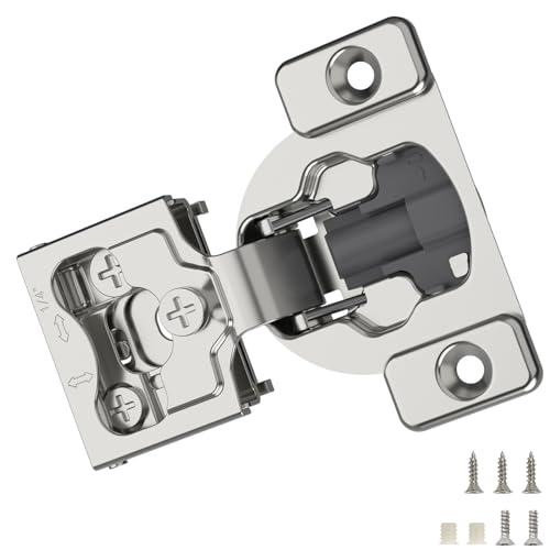 Furniware 50 Pieces 1/4" Small Overlay Concealed Face Frame Hinges - color: 50 Pieces, size: 1/4 Inch