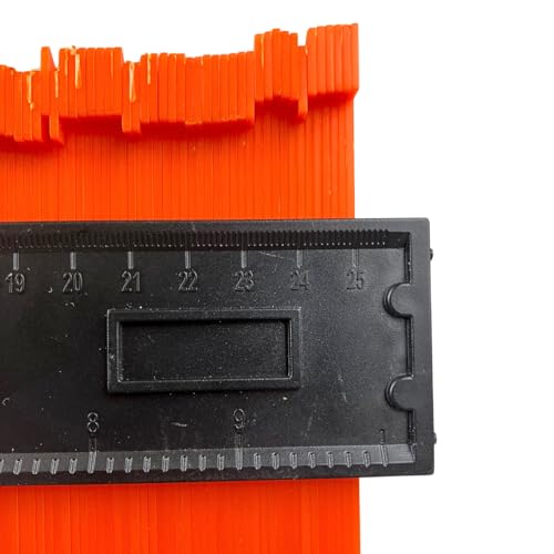 PRECISE 10 inch Contour Gauge for Precise Tracing, Orange