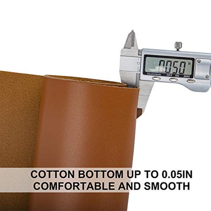PU Fabric Material 1 Yard 54" x 36" Faux Synthetic Leather Sheets 1.2mm Thick Perfect for Upholstery, DIY Crafts, Hat Making, Hair Crafts Making, Sewing (Brown) - color: Brown, size: 1 Yard (54" x 36")