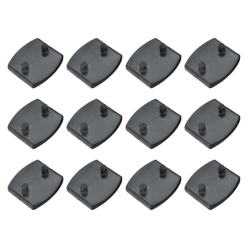 uxcell 12Pcs 55mmx9mm Plastic Bed Slat Center Caps Bed Slat Cover Gray - color: Grey, size: 55mm x 9mm