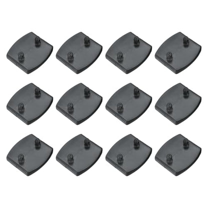 uxcell 12Pcs 55mmx9mm Plastic Bed Slat Center Caps Bed Slat Cover Gray - color: Grey, size: 55mm x 9mm