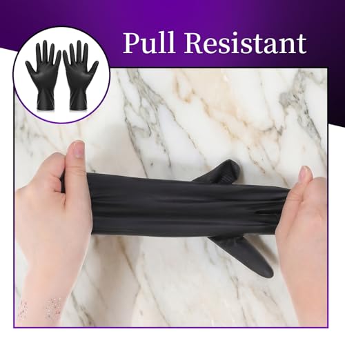 3 Pairs Hair Dye Gloves Reusable Rubber Glove Professional Hair Coloring Accessories Tools Black Washable Home Cleaning Gloves for Home Hair-Salon Barbe Dyeing Coloring Cleaning