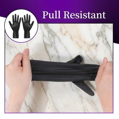 3 Pairs Hair Dye Gloves Reusable Rubber Glove Professional Hair Coloring Accessories Tools Black Washable Home Cleaning Gloves for Home Hair-Salon Barbe Dyeing Coloring Cleaning