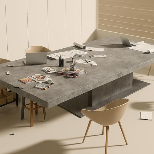 Bumoo Wide Concrete Wallpaper Peel and Stick 32×354Inch Gray Sliver Contact Paper Vinyl Self Adhesive Removable Limewash Large Waterproof Cement Glossy PVC for Garage Basement Condo Renovation - size: 32" x 354"