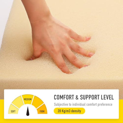 SUNROX DryFast Foam All-Weather Outdoor Cushion Replacement 3" x 24" x 54", Ultra Durable Low Maintenance Cushion Foam for Outdoor Seat Cushion & Patio Furniture Chair Cushion - size: 54x24x3 Inch (Pack of 1)
