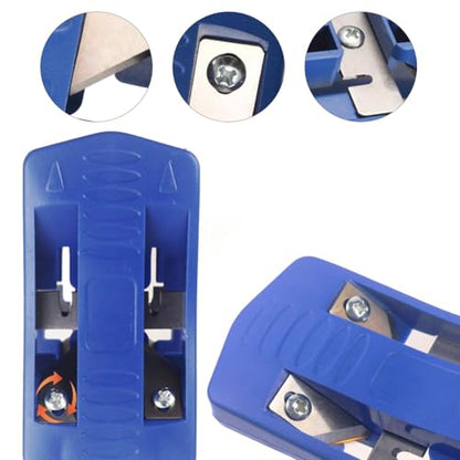 Banding Trimmer, Portable Manual Tail Trimming Woodworking Tool, Manual Wood Banding Trimming Machine Set, Double Banding Cutter Accessory for Furniture Cabinet Decoration