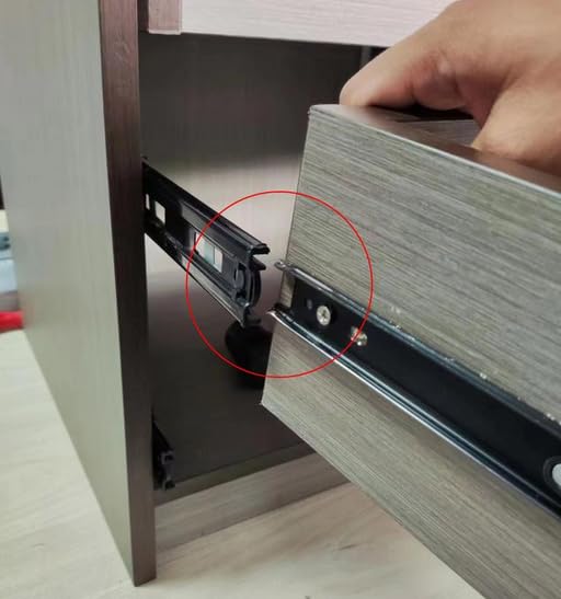 Furniture 6-inch Length Full Extension Drawer Slides Telescopic Ball Bearing Slide Rail 2pcs - size: 6 Inch