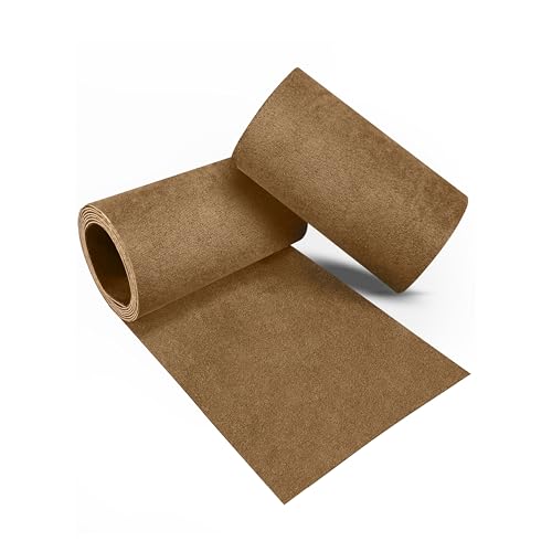 Velvet Repair Patch, Self-Adhesive Flannel Fabric Patch, Multi Colors, Microfiber Patch，Can be Used to Patch Sofas, Car Seats, Handbags, Jacket Holes and Tears (Light Brown) - color: Beige, size: 4" x 30"-2 ROLLS