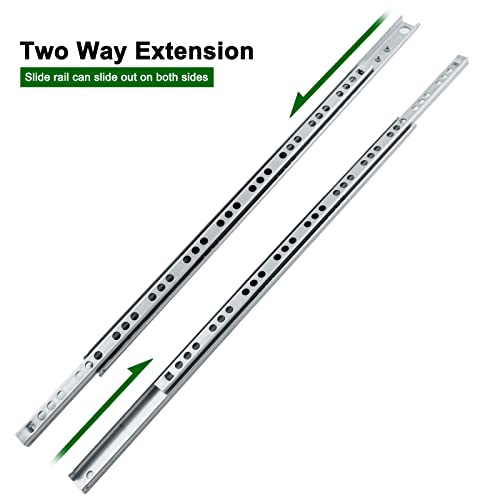 13.5 Inch Drawer Slides, 0.7" Wide, Pack of 12 - color: Style 2, size: 13.5" - 12PCS