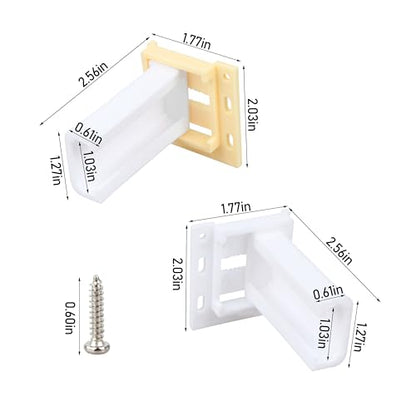 Drawer Slide Socket Set,Cabinet Hardware RV Drawer Part for 1" Drawer Slide - style: 1" Slide Rail Groove