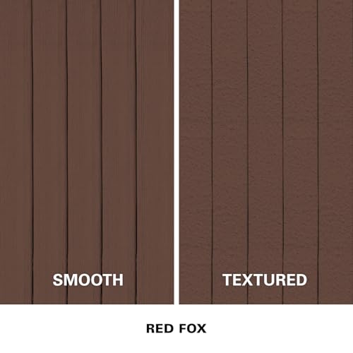 KILZ Over Armor Textured Solid Coating Resurfacer, Red Fox, 1 Gallon - color: Red Fox, style: Textured