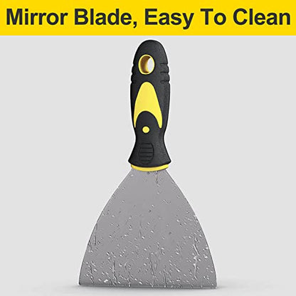 Rerdeim 5Pcs Putty Knife, Set, 1" 2" 3" 4" 5" Scraper, Spackle Knife, Paint Scraper, Scraper Tool, No Rusting, Perfect For Repairing Drywall, Removing Wallpaper, Mud, Plaster Scraping