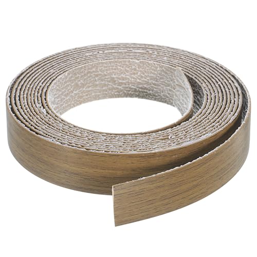 uxcell Edge Banding, 3/4 Inch x 9.84ft Pre-Glued Wood Veneer Edging Iron-on Flexible Edge Banding for Cabinet Repair Furniture Restoration, Brown Walnut - color: Walnut, size: 3/4 Inch x 9.84ft