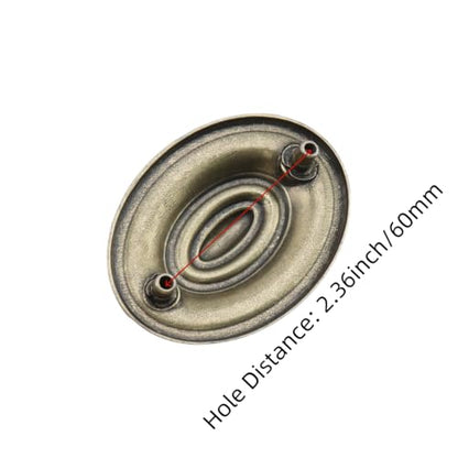 Antique Cabinet Ring Pull, Zinc Alloy Drawer Pulls, 2Pcs - style: Type-1