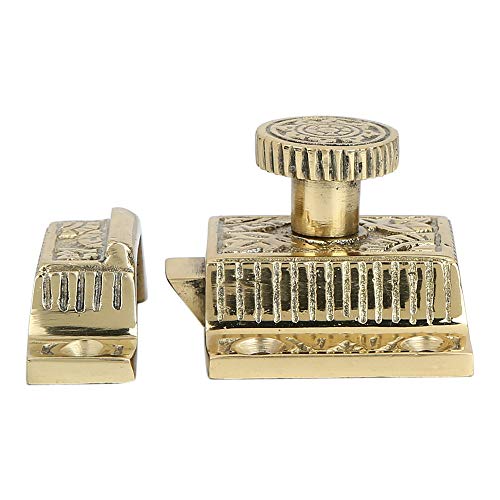 Cabinet Latch, Ideal for Cabinet Closet Kitchen Doors, Antique Cabinet Latch Polished Brass Finish (1, Polished Brass Finish) - color: Polished Brass Finish