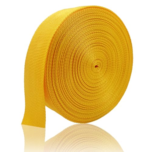 ZHFMILY 1 1/2 inch Polyprorylene Webbing Straps 12 Yards - color: Gold