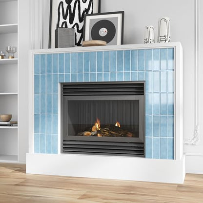 VEELIKE Coastal Blue Peel and Stick Backsplash for Kitchen Waterproof Peel and Stick Tile Backsplash 6 Sheets 12''x12'' Renter Friendly Self Adhesive Back Splash Tile Stickers for Kitchen Bathroom