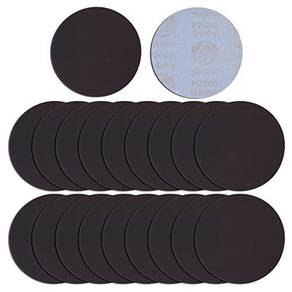 Dura-Gold 6" Wet or Dry Sanding Discs, 2000 Grit (Box of 20), Hook & Loop - size: 2000-Grit