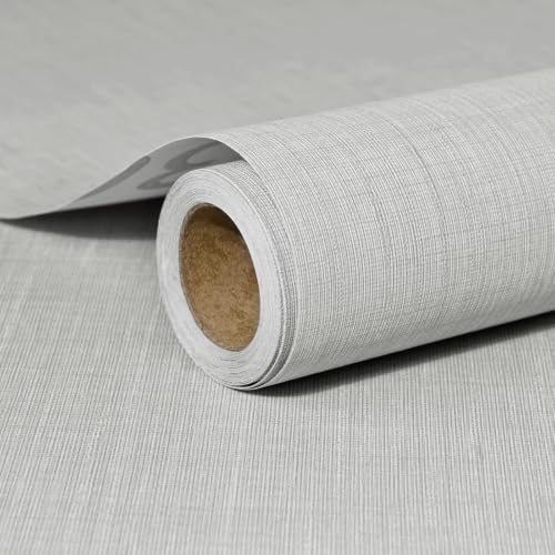 Yun-aeon Beige Grasscloth Peel and Stick Wallpaper Texture Contact Paper - color: Beige, size: 23.6" x 200"
