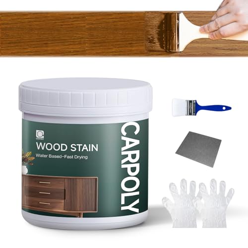 Wood Stain,16oz Natural Oak Wood Stain & Sealer in One (with Tools) - color: Natural Oak, size: 0.5kg