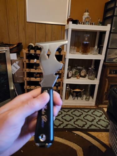 Edward Tools 10 in 1 Painters Tool - All in One Paint Scraper, Putty Knife, Taping Knife, Nail Puller, Gouger, Hammer, Screwdriver - Strong Handle - Sharp Premium Beveled Blade - Hammer End